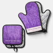 薄紫 鍋つかみ&鍋敷きセット (正面/裏面)