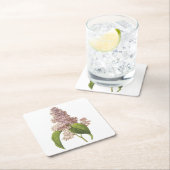 薄紫(Syringa sp.)by Redoute スクエアペーパーコースター (インサイチュ)