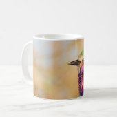 薄紫Breastedのローラーのカラフルなアフリカの鳥 コーヒーマグカップ (正面左)