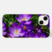薄紫Crocuses iPhoneケース Case-Mate iPhoneケース (裏面 (横))
