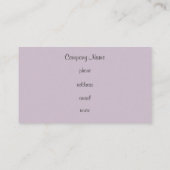 薄紫Leopard印刷名刺 名刺 (裏面)