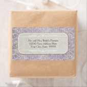 薄紫nグレイヴィンテージフランスのリージェンシーレースエッチド ラベル (インサイチュ)