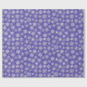 薄紫VIOLET雪の背景の雪 ラッピングペーパー (フラット)