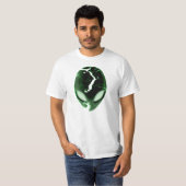 薄緑のエイリアン Tシャツ (正面フル)