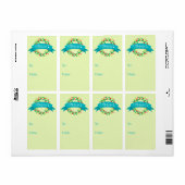 薄緑のクリ信じスマス ラベル (フルシート)