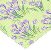 薄緑のクロキュース ショートテーブルランナー (コーナー)