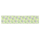 薄緑のクロキュース ショートテーブルランナー (横)