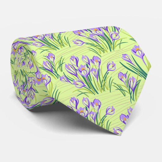 薄緑のクロキュース ネクタイ (ロール)