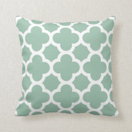 薄緑のクローバーの装飾用クッション クッション