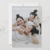 薄緑のデイジー ハッピーマザーズデー カード|1 枚の写真 シーズンカード (裏面)