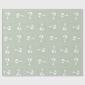 薄緑のミステリー ラッピングペーパー (フラット)