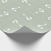 薄緑のミステリー ラッピングペーパー (角)