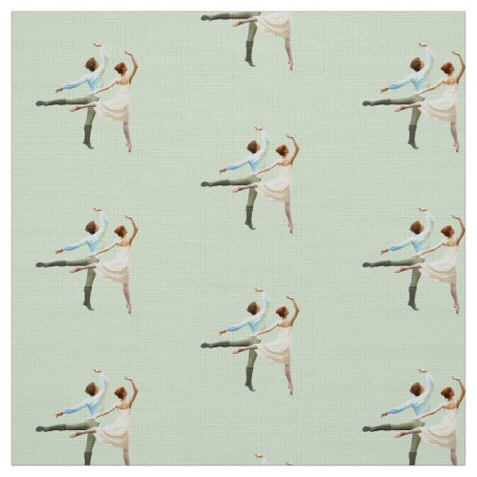薄緑のロミオ及びJulietのバレエの姿のダンス ファブリック (見本)