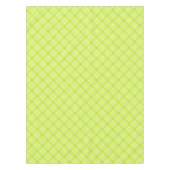 薄緑の格子縞 テーブルクロス (正面)