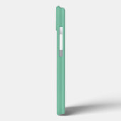 薄緑の縦ストライプ模様 Case-Mate iPhoneケース (裏面 / 左)
