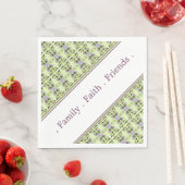 薄緑の装飾模様 スタンダードランチョンナプキン (インサイチュ)