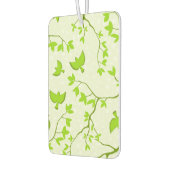 薄緑の装飾鳥と枝のデザイン カーエアーフレッシュナー (左)