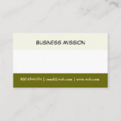 薄緑の詳細はシンプルでモダンな概念を方向づけました 名刺 (裏面)