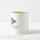 薄緑のRQ 2の調子のマグ ツートーンマグカップ (中央)