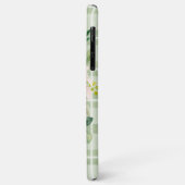 薄緑シャビープレイドピンクホワイトフローラ Case-Mate iPhoneケース (裏面/左)