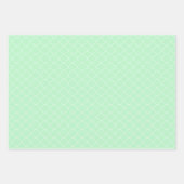 薄緑パターン（の模様が）ある ラッピングペーパーシート (正面2)