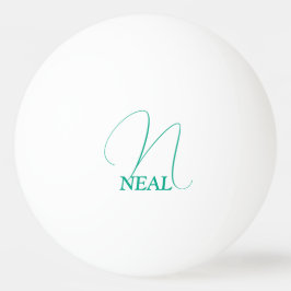 薄緑モノグラムの 卓球ボール