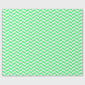 薄緑白のヘリンボーンラッピング紙 ラッピングペーパー (フラット)