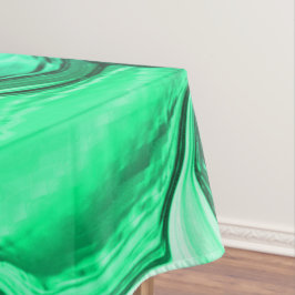 薄緑色からミント色の色合いの石のように丸い テーブルクロス