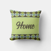 薄緑（濃い茶色） クッション (正面)