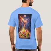 薄色のTシャツ（フルスリーブ）そして人物 Tシャツ (裏面)