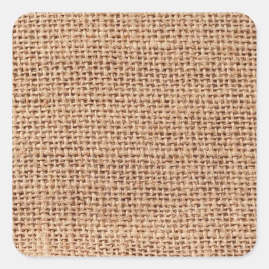 薄茶色のラップサックの背景 スクエアシール (正面)