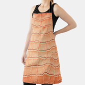 薄茶色のワニ革のテクスチャ エプロン (インサイチュ)