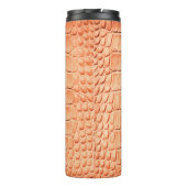 薄茶色のワニ革のテクスチャ タンブラー (裏面)