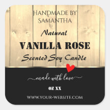 薄茶色の木板製品包装ラベル