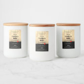 薄茶色の木板製品包装ラベル フードラベル (ボトル)