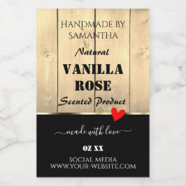 薄茶色の木板製品包装ラベル フードラベル