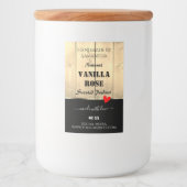 薄茶色の木板製品包装ラベル フードラベル (正面)