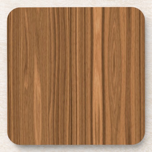 薄茶色の木目 コースター (正面)
