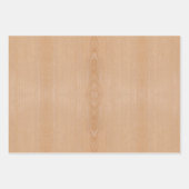 薄茶色の木目 ラッピングペーパーシート (正面)