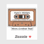 薄茶色オーディオカセットテープ シール (シート)