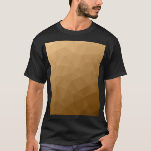薄茶色グラディエントのジオメトリックメッシュパターン Tシャツ