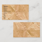 薄茶色紙バッグ地背景壁紙 名刺 (正面/裏面)
