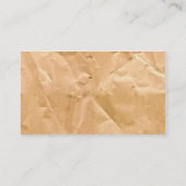 薄茶色紙バッグ地背景壁紙 名刺 (裏面)