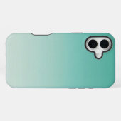 薄荷色グラデーション iPhoneケース (裏面横)