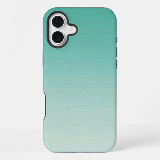 薄荷色グラデーション iPhoneケース (裏面)