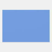 薄藍無地の青 ラッピングペーパーシート (正面3)