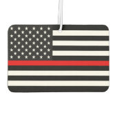 薄赤線アメリカ国旗 カーエアーフレッシュナー (裏面)