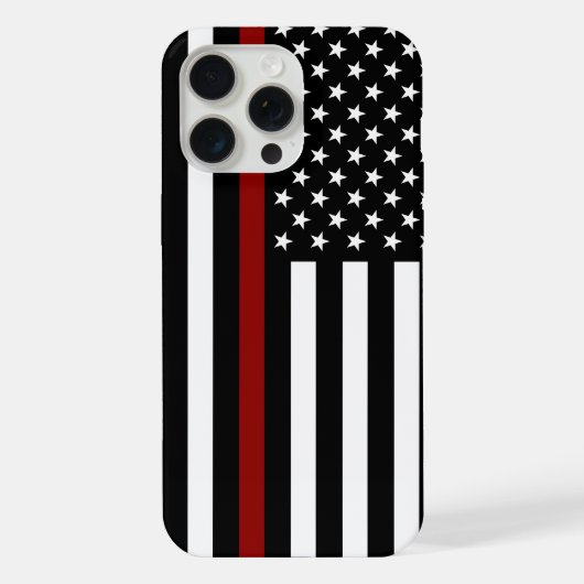 薄赤線アメリカ国旗 iPhoneケース (裏面)