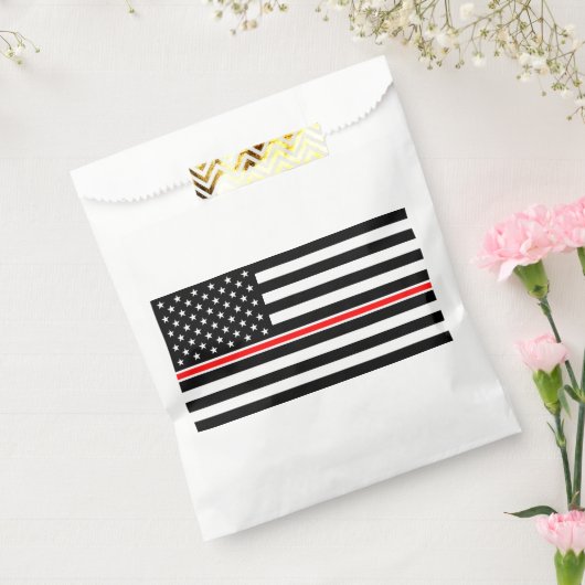 薄赤線国旗:消防士ヒーローメモリアル フェイバーバッグ (封をした状態)