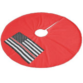 薄赤線国旗:消防士ヒーローメモリアル フリース ツリースカート (アングル)